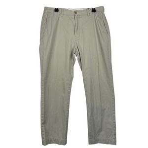 Polo Ralph Lauren 35x28 Classic Fit Chino Pants Beige Casual Cotton Twill *Read
